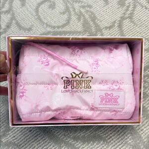 LoveShackFancy Blush Pink Cosmetic Case